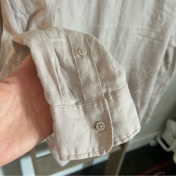 Club Monaco Linen Button Down Shirt Long Sleeve XS - Picture 5 of 5
